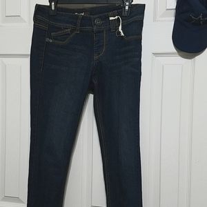 Rewind Juniors size 7 dark blue acid wash jeans skinny legging.